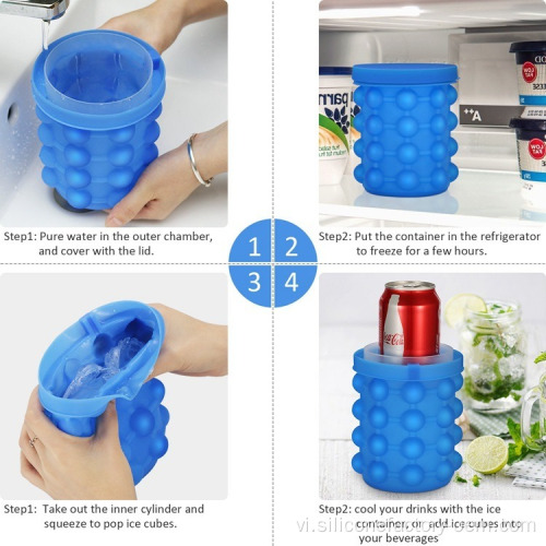 Đồ uống Ống đá Silicone Ice Over Silicone